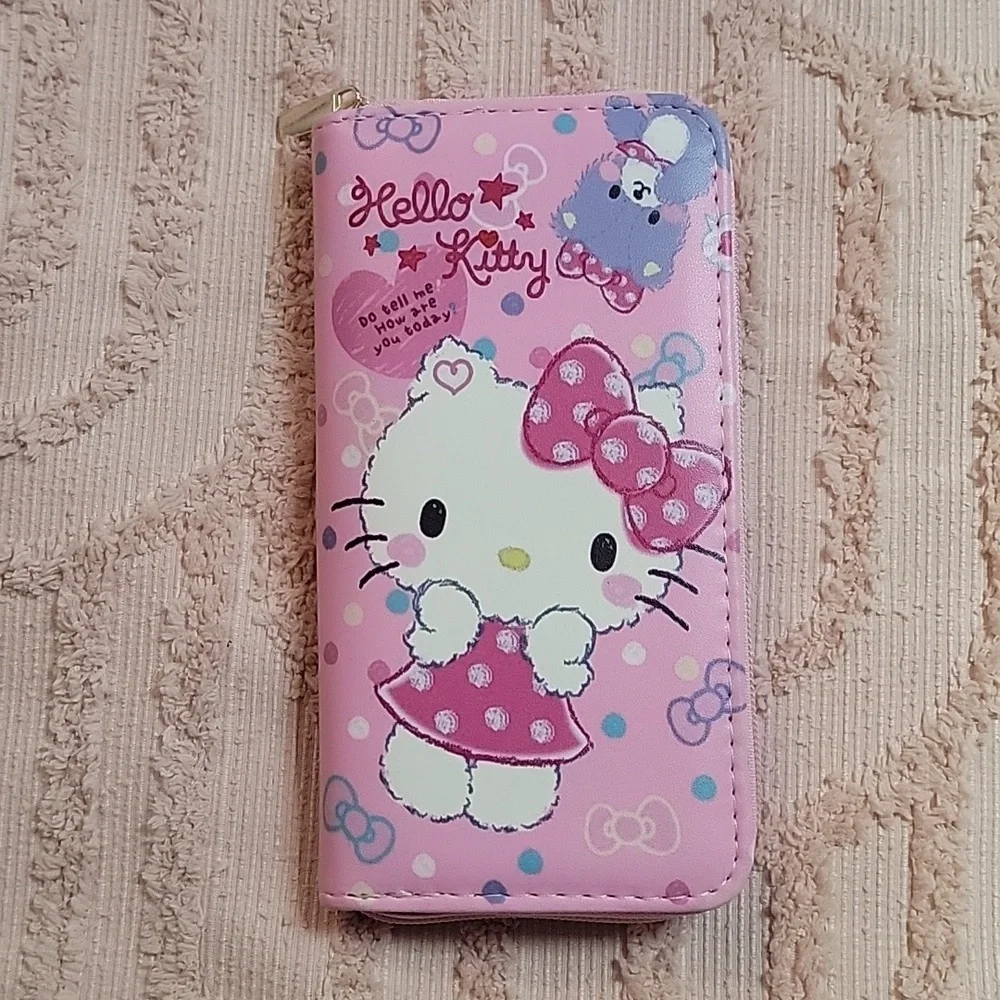 Hello Kitty Multi-slots card holder, purse for daily use, pink. NWOT.